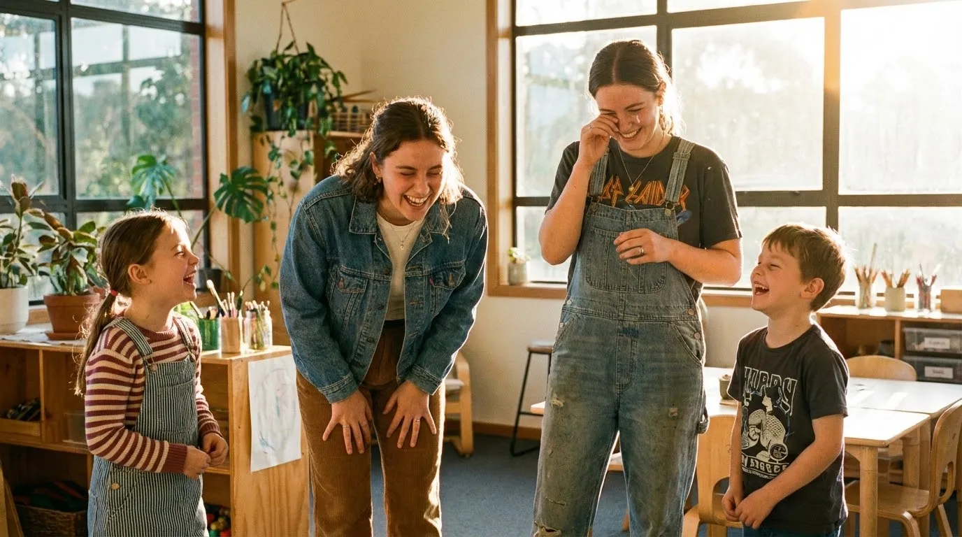 Team bei einer gemeinsamen Besprechung